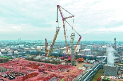 茂名石化炼油转型升级及乙烯提质改造项目火热建设中